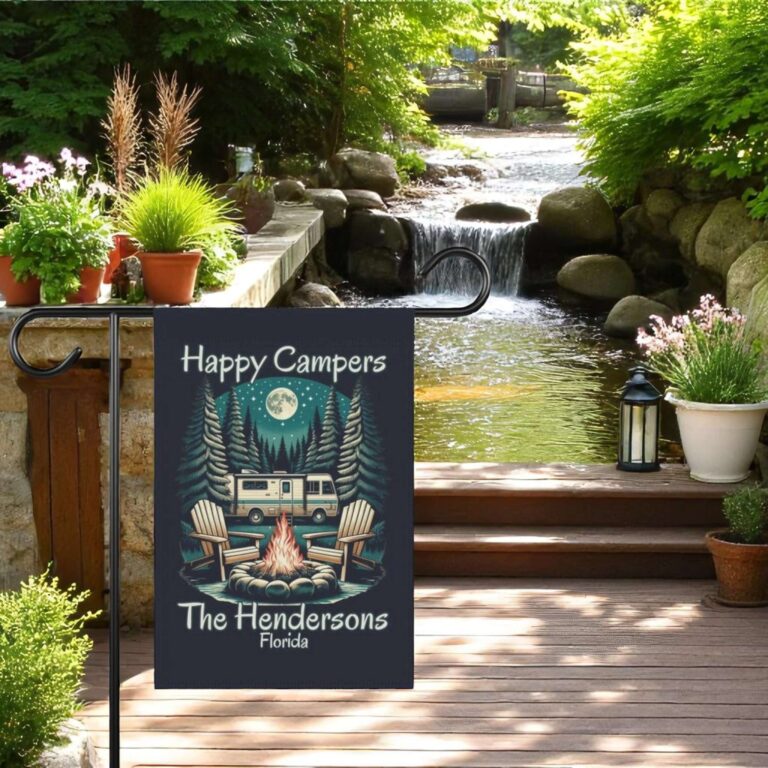 Camping Flag Sublimation Design for RV Lovers | Digital Download