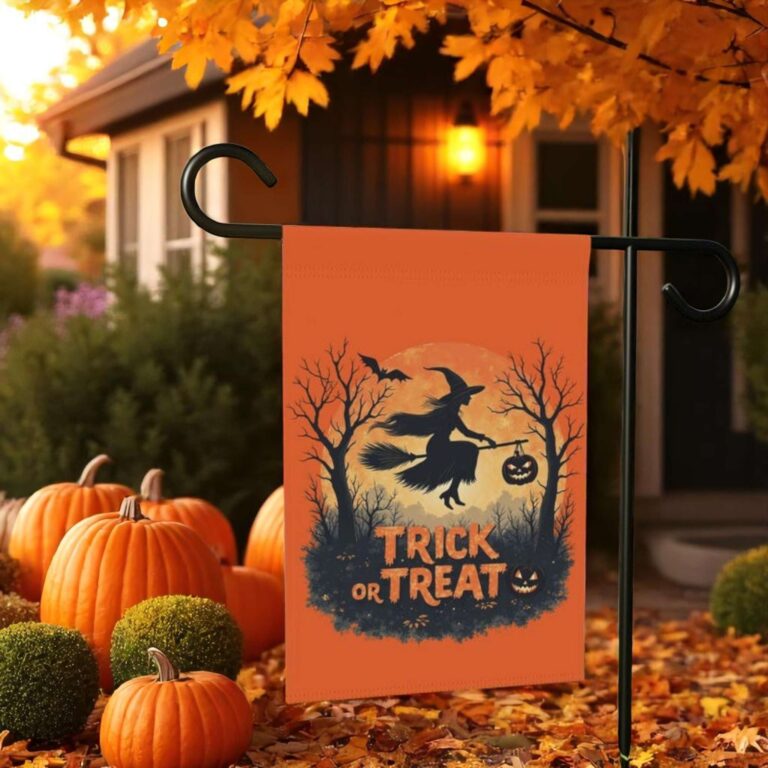 Garden Flag Halloween – Witch Yard Flag for Spooky Decor