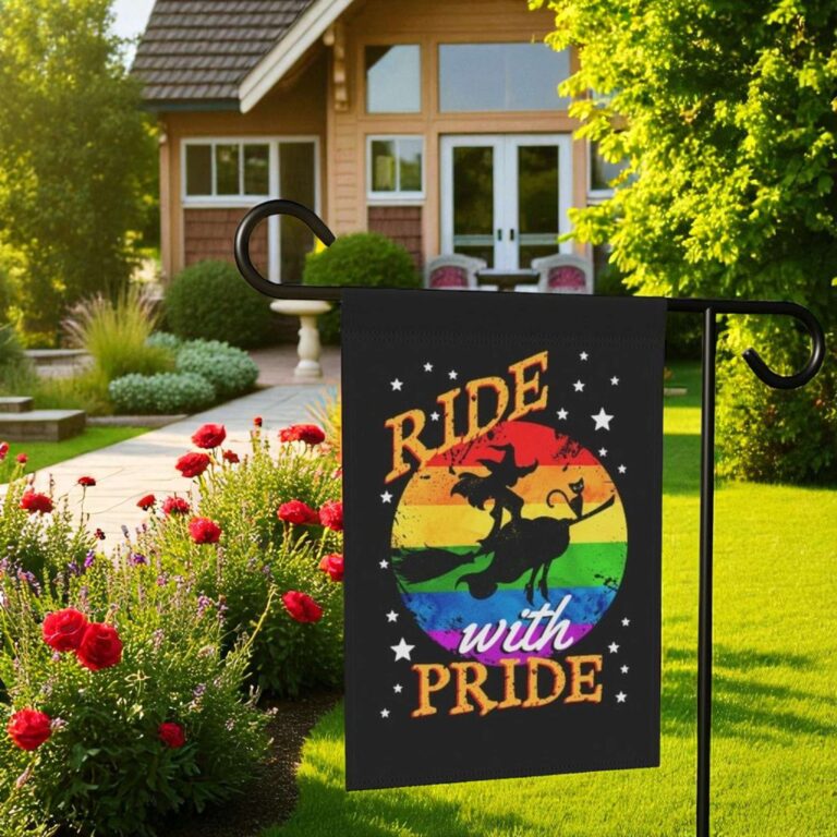 LGBTQ Halloween Garden Flag Pride Rainbow Yard Banner