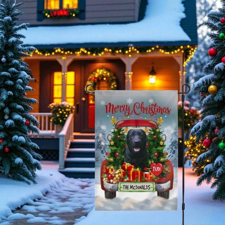 Personalized Pet Photo Flag - Unique Christmas Gift for Pet Lovers