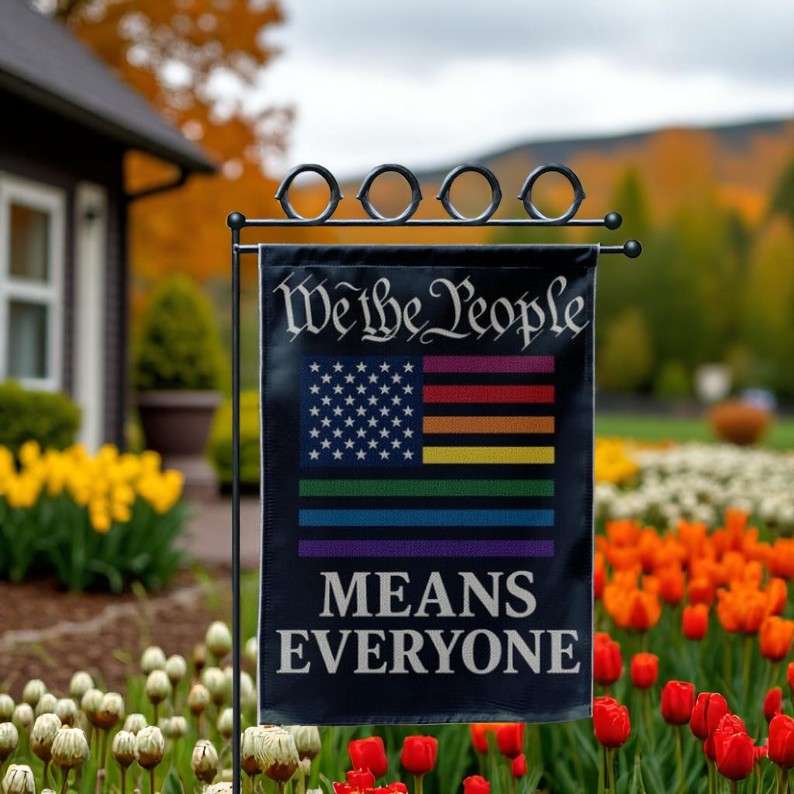 Pride Garden Flag, Inclusive LGBTQ Equality Yard Decor