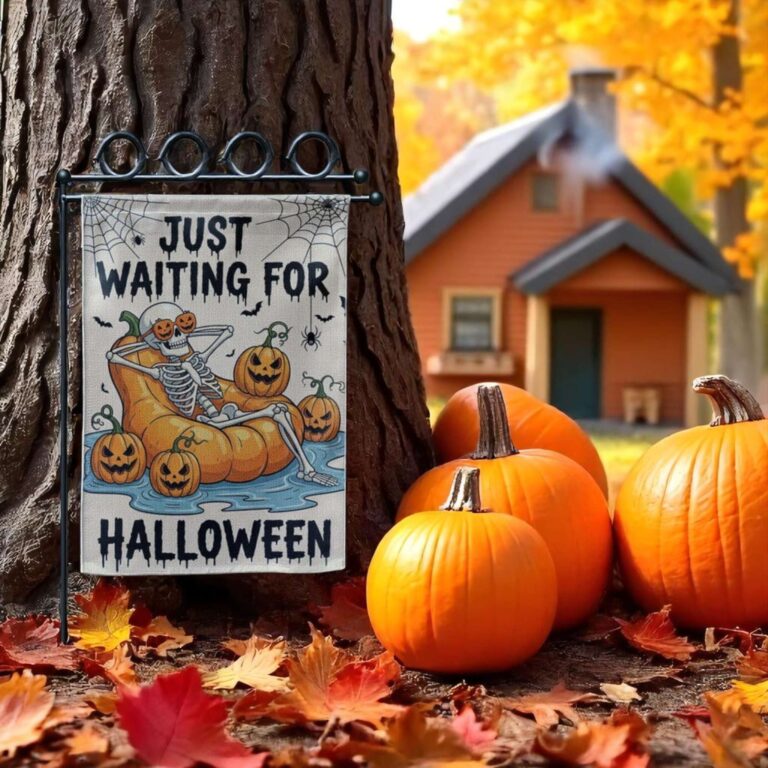 Spooky Halloween Flag for Outdoor Yard & Porch Decoration