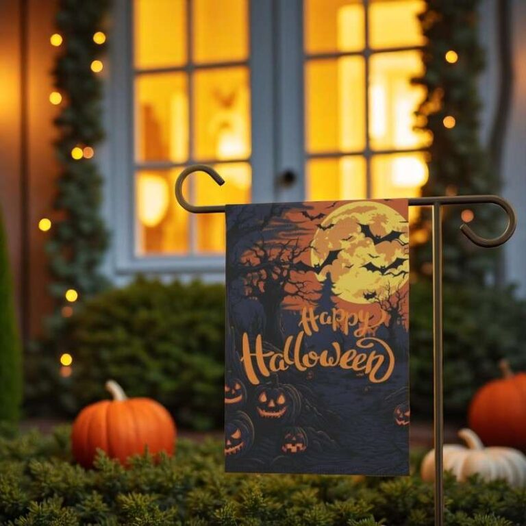 Spooky Trail Yard Flag – Durable Halloween Garden Decoration