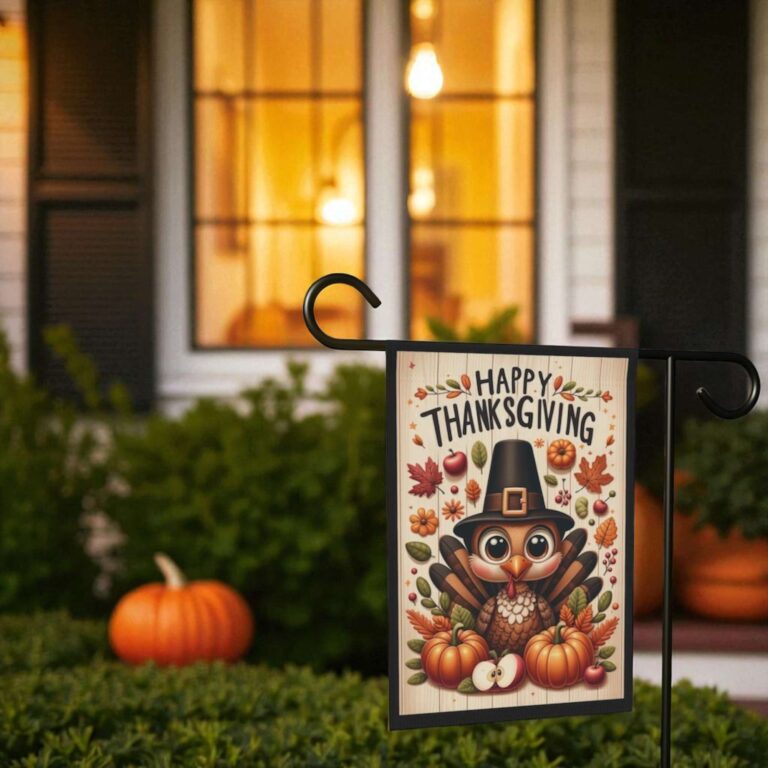 Thanksgiving Garden Flag Fall Owl Outdoor Decor for Autumn