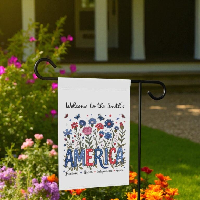 4th of July Garden Flag, Patriotic Outdoor Decor