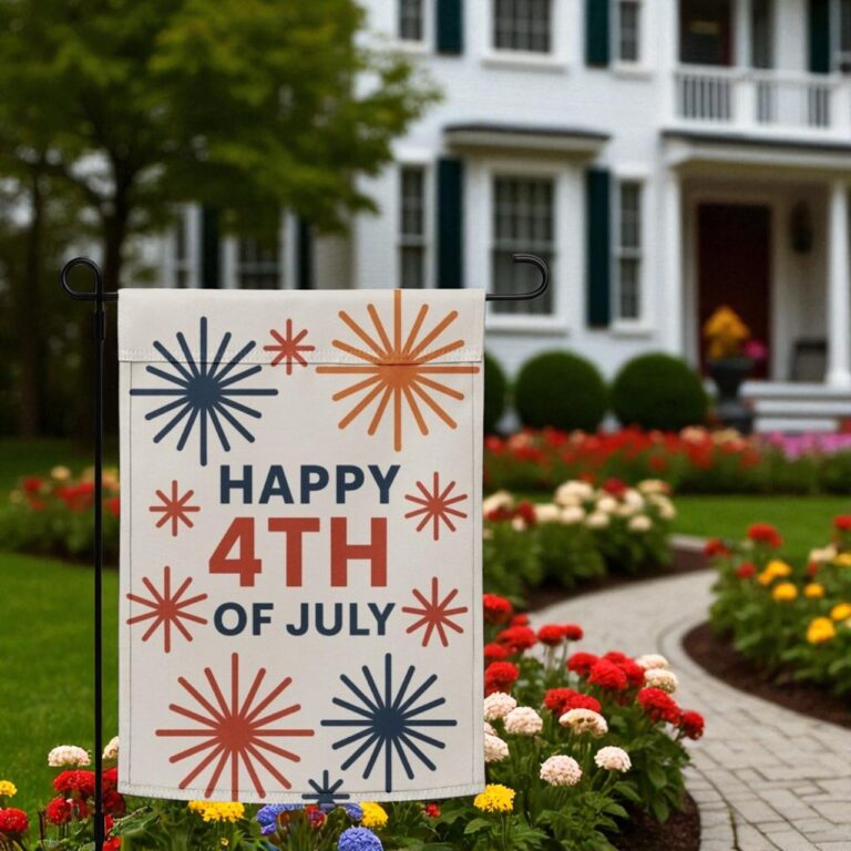 4th of July Garden Flag, Patriotic Yard Sign
