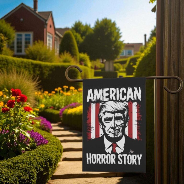 American Horror Story Yard Flag Anti-Trump Garden Banner Bold Statement