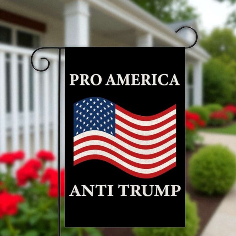 Anti Trump Garden Flag Outdoor Double Sided Burlap Decor