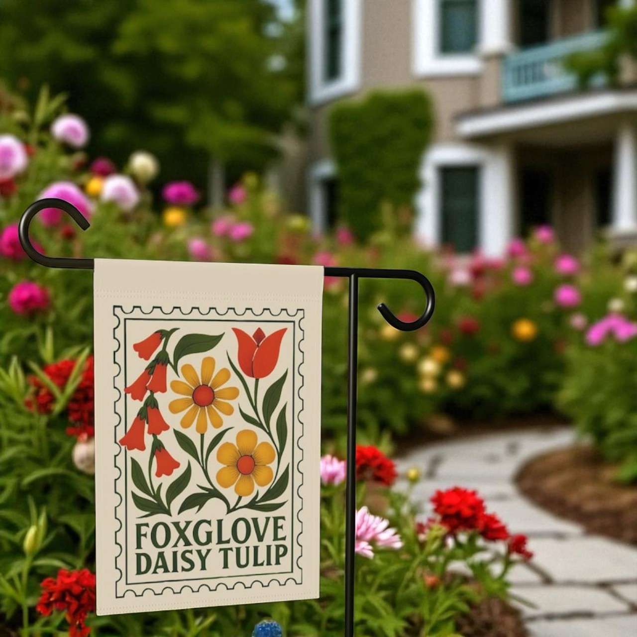 Anti Trump Garden Flag, Feminist Floral Yard Sign