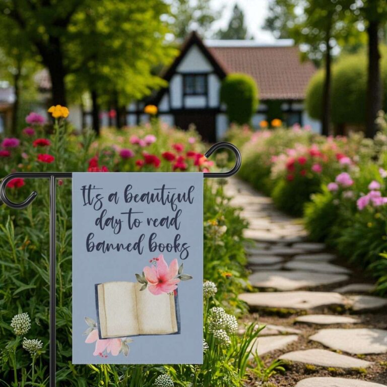 Banned Books Yard Flag – Durable Anti Ban Lawn Sign for Advocates
