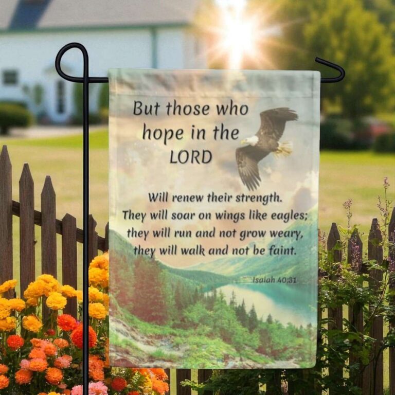 Bible Verse Garden Flag for Christian Outdoor Inspiration