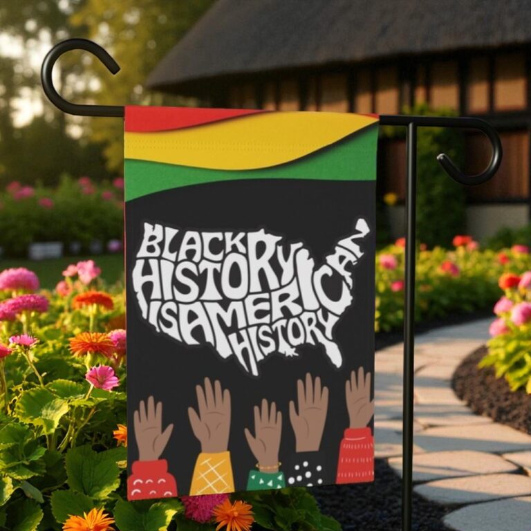 Black History Garden Flag, Outdoor House Banner