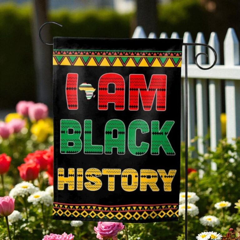 Black History Month Flag, African American Outdoor Decor