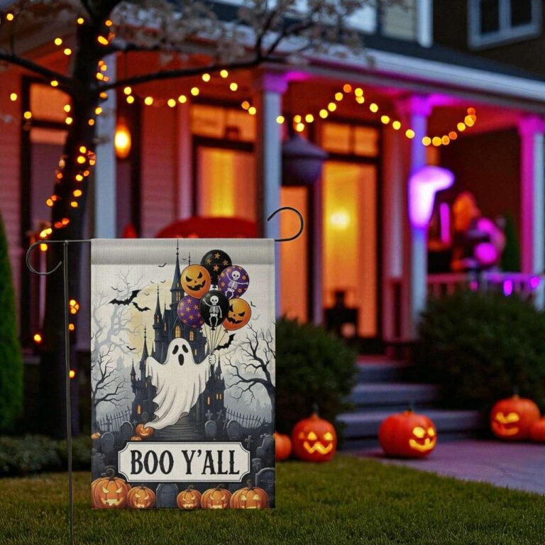 Boo Y'all Halloween Garden Flag - Spooky Outdoor Decor