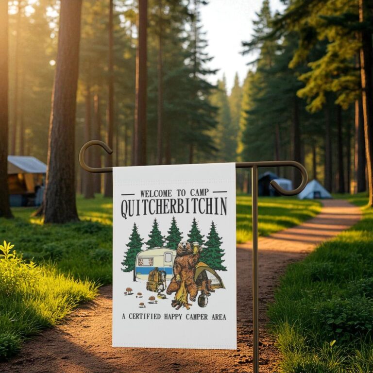 Camping Flag, Garden and House Decor