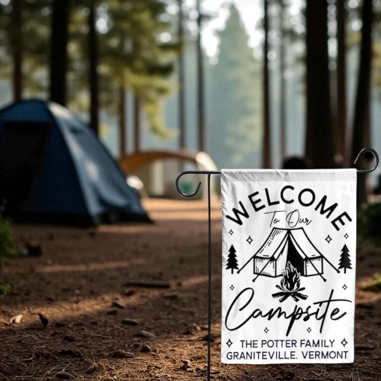 Camping Garden Flag, Custom RV Camper Flag