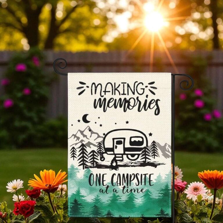 Camping Garden Flag for Campsite | Outdoor Decor for Campers