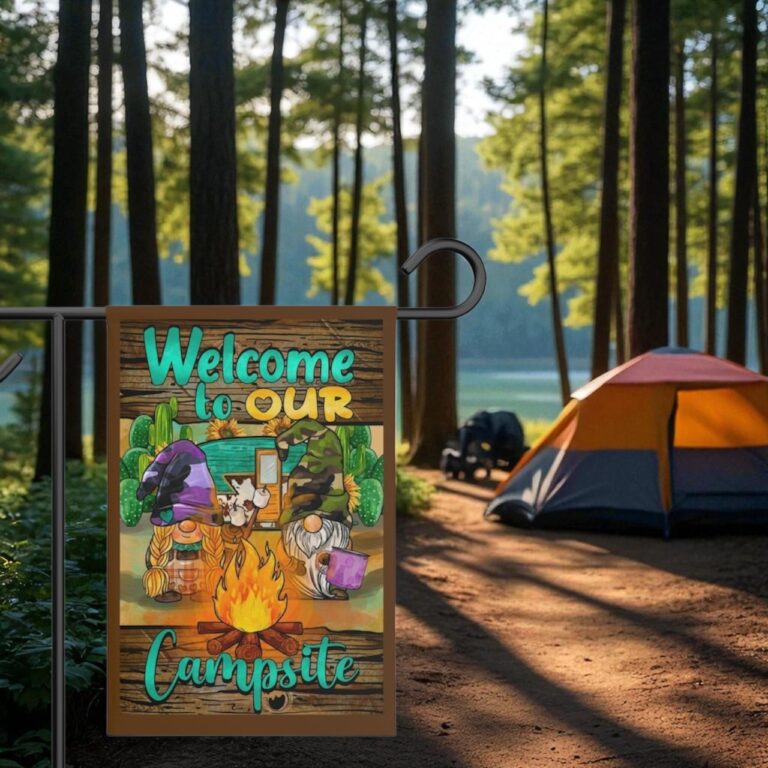 Campsite Garden Banner, RV Camping Flag