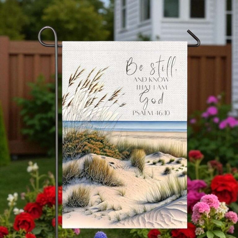 Christian Garden Flag - Be Still and Know Yard Decor