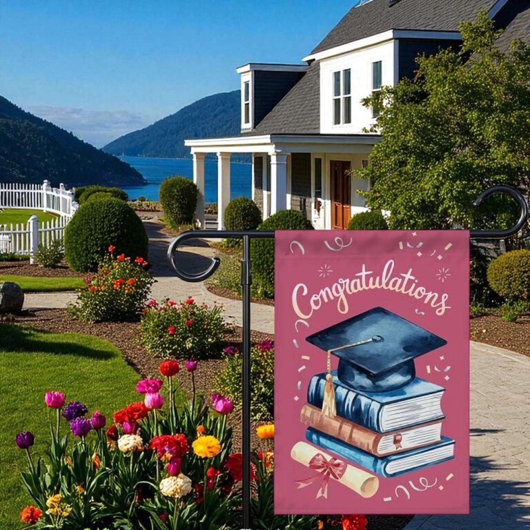 Congratulations Flag Outdoor Graduation Yard Sign for Students