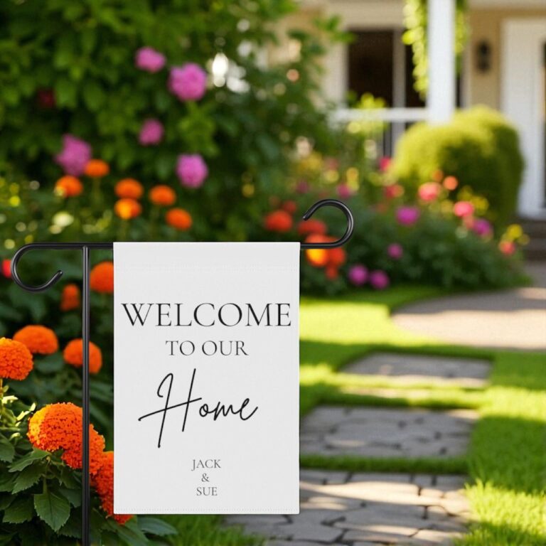 Custom Garden Flag, Personalized Welcome Flag