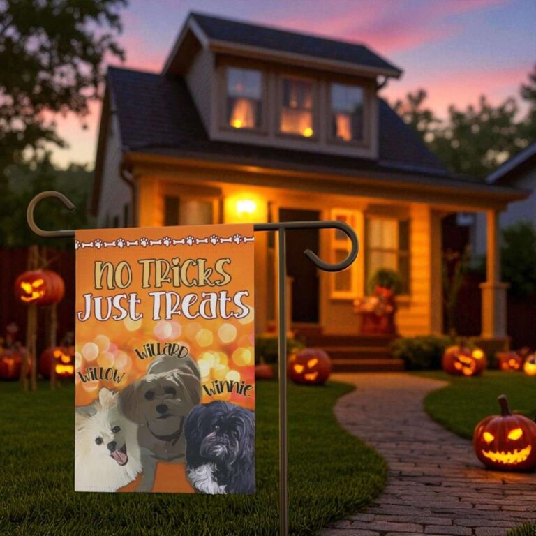 Custom Halloween Yard Banner with Name & Photo