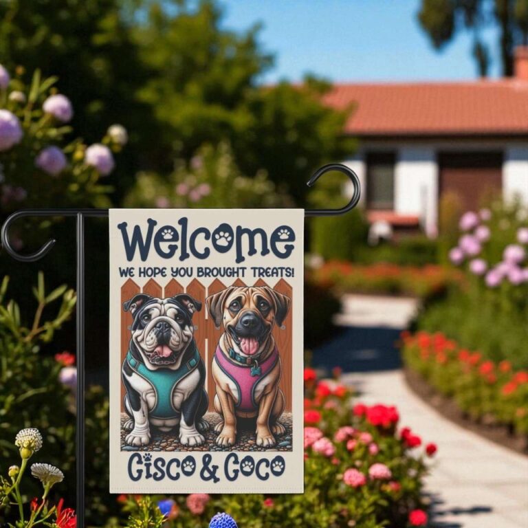Custom Pet Portrait Flag Personalized Garden Decor Unique Gift