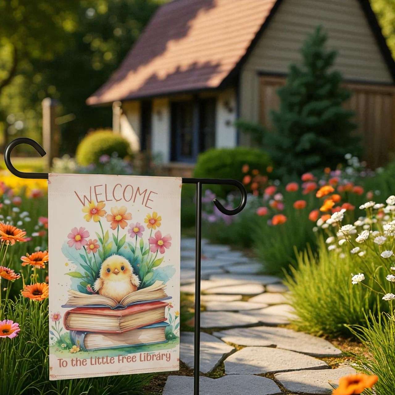 Custom Yard Flag, Little Free Library Banner