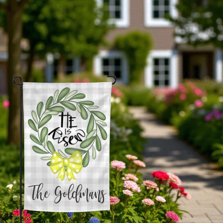 Easter Garden Flag, Yard and Porch Decor Bunny Flag