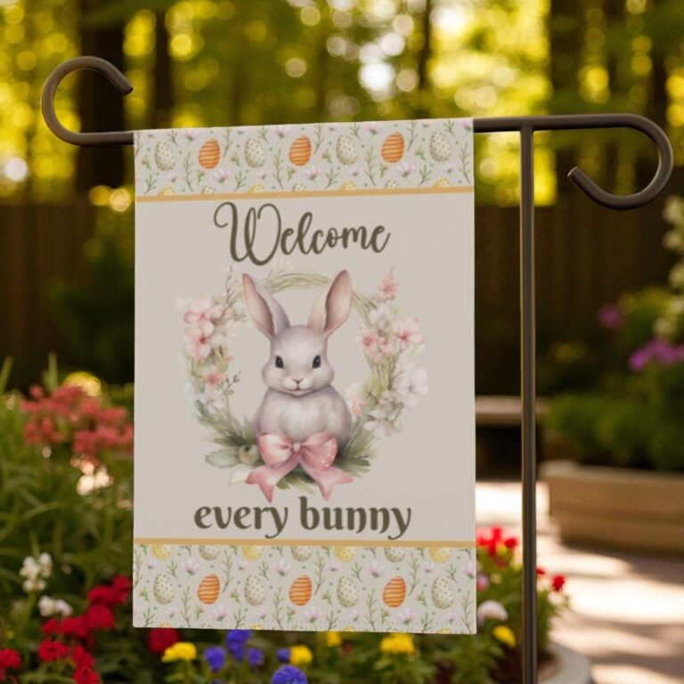 Easter Garden Flag, Bunny Porch Decor