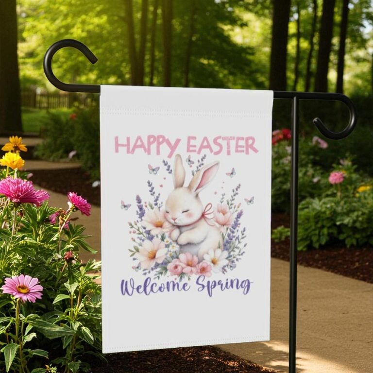 Easter Garden Flag, Easter Bunny Decor