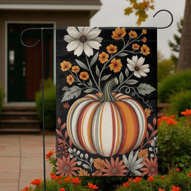 Fall Garden Flag, Rustic Autumn Decor