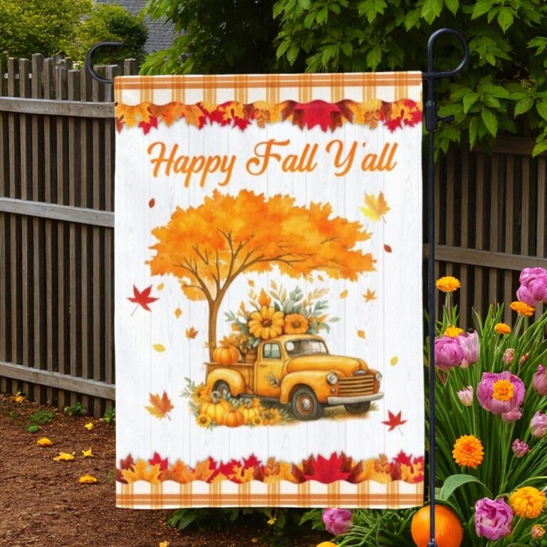 Fall Garden Flag, Thanksgiving Outdoor Decorative Flag