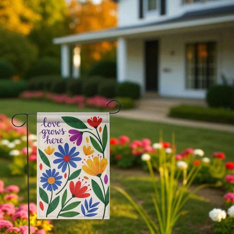 Floral Garden Flag Double Sided Spring Yard Decor