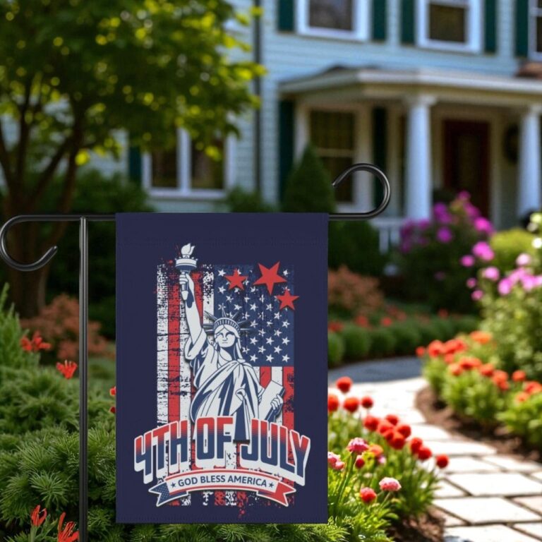 Fourth of July Banner, Patriotic Outdoor Yard Sign