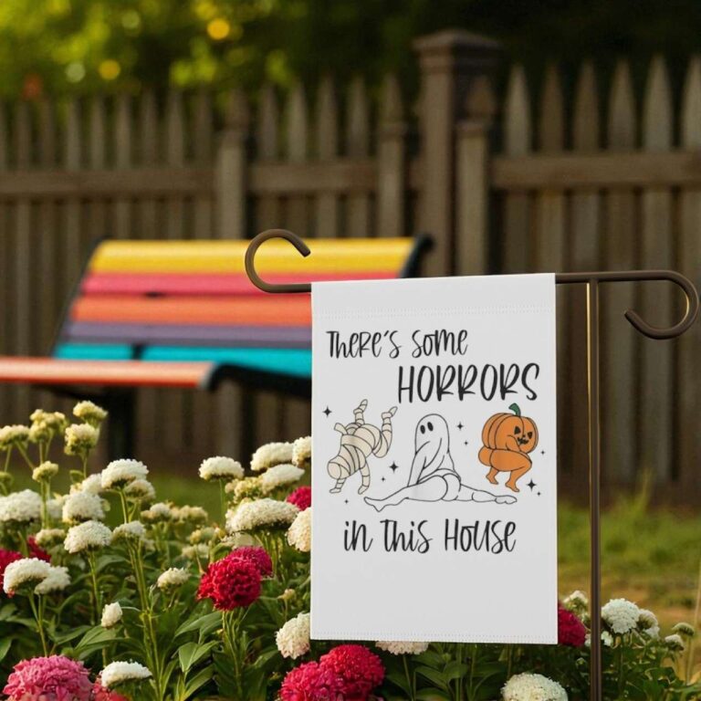 Funny Halloween Flag - Durable Garden Flag for Outdoor Decor