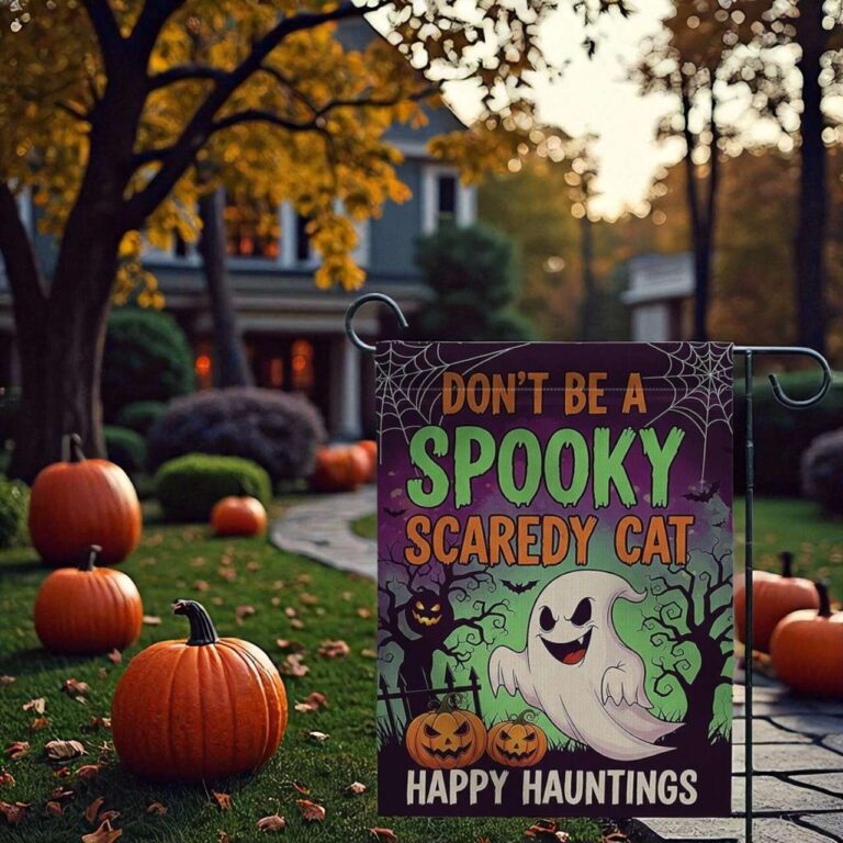 Funny Halloween Garden Flag for Outdoor Yard Decor