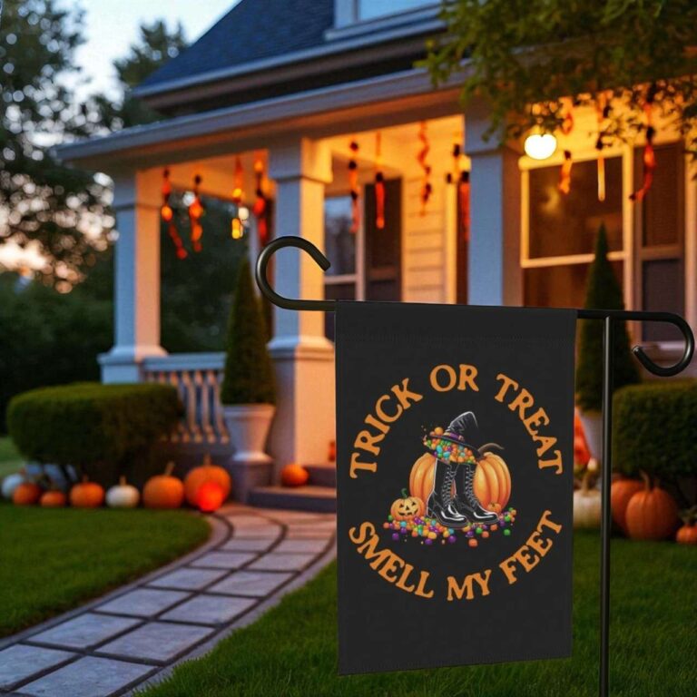 Funny Halloween Garden Flag Durable Spooky Yard Decor