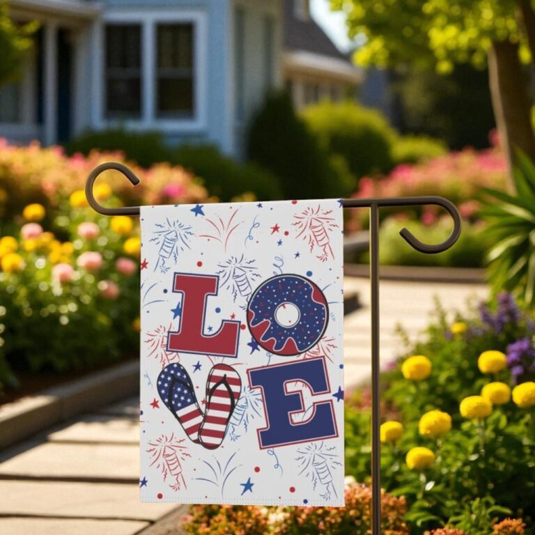 4th of July Garden Flag, Patriotic Yard Decoration