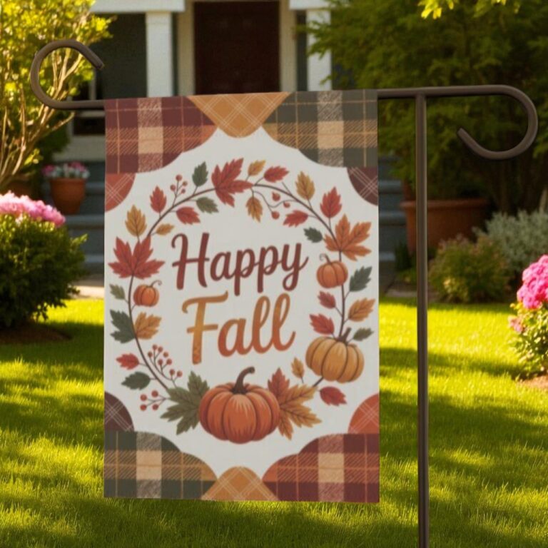 Fall Garden Flag, Autumn Porch Decor