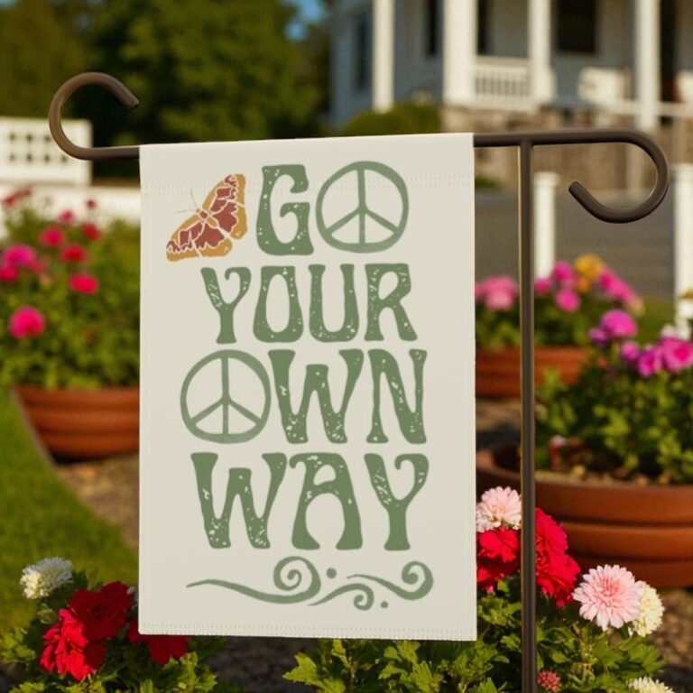 Hippe Garden Flag, Boho Home Decor