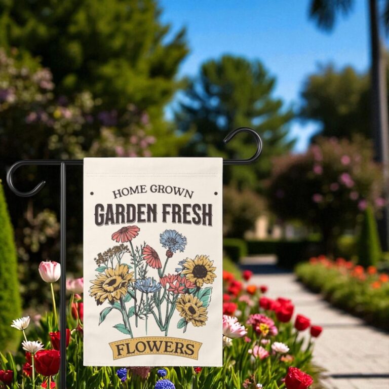 Welcome Garden Flag, Double Sided Outdoor Welcome Sign