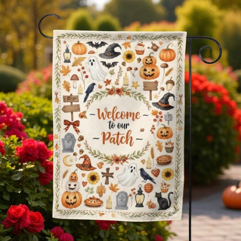 Thanksgiving Garden Flag, Fall Pumpkin Patch