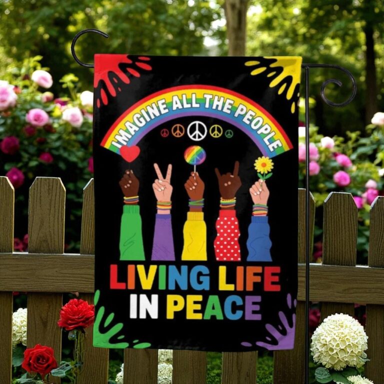 Hippie Garden Flag, Hippie Life Gift