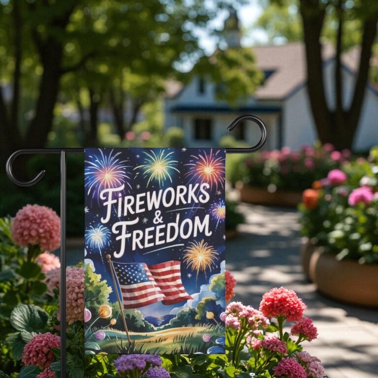 July 4th Yard Decor, Patriotic Garden Flag