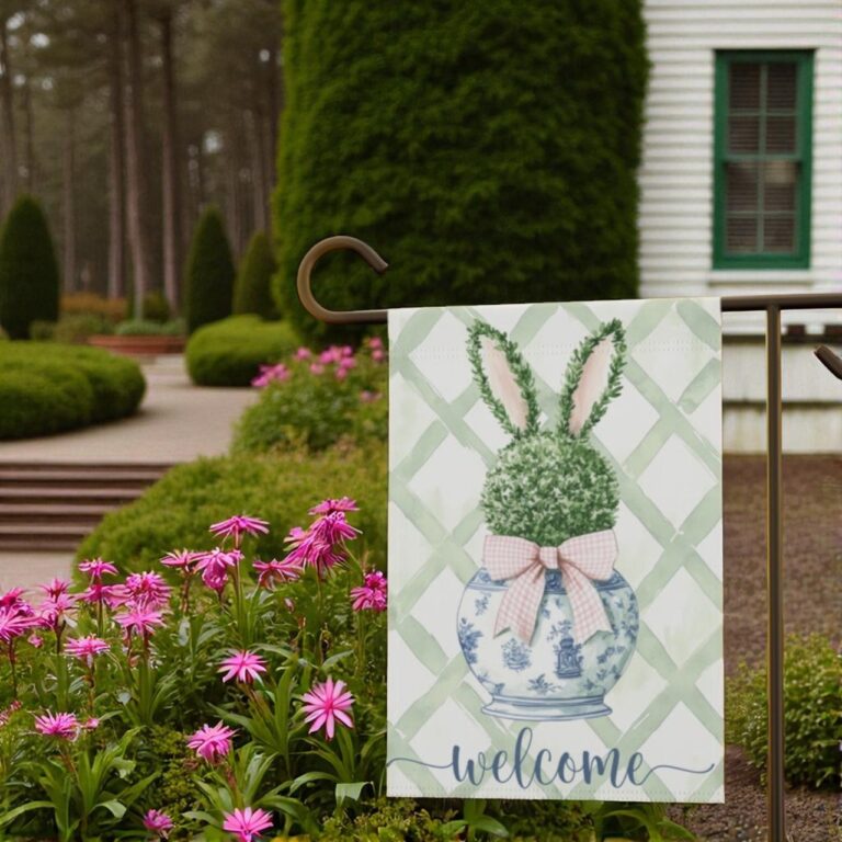 Easter Garden Flag, Spring Patio Decor