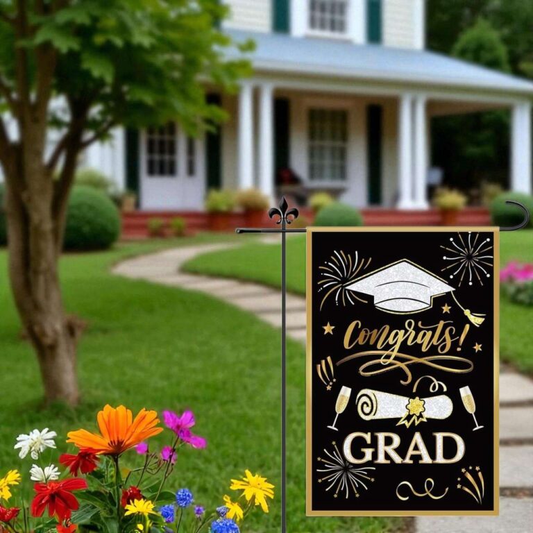 Graduation Garden Flag Double Sided Congrats Grad Decor