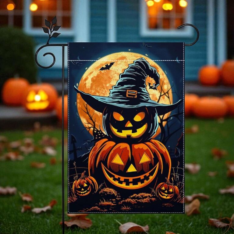 Halloween Garden Flag Jack O Lantern Outdoor Décor