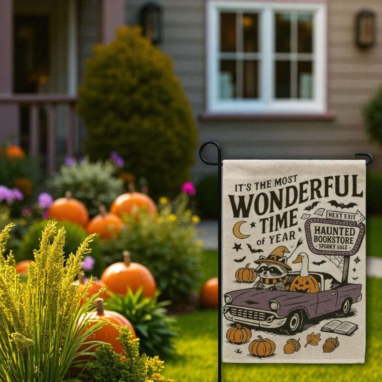 Halloween Garden Flag for Spooky Autumn Yard Decor