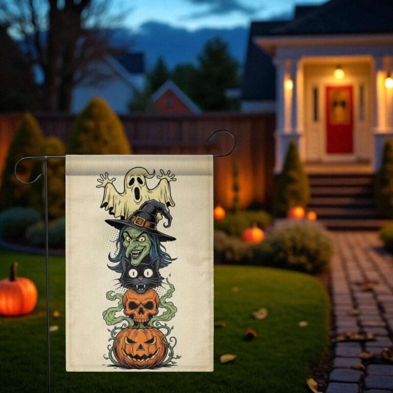 Halloween Garden Flag Durable Spooky Outdoor Yard Decor